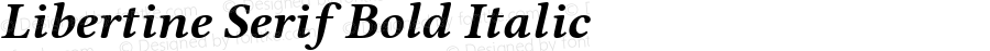 Libertine Serif Bold Italic