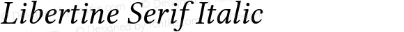 Libertine Serif Italic