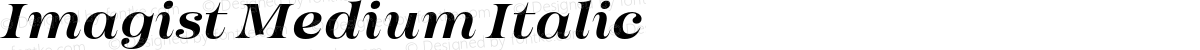 Imagist Medium Italic