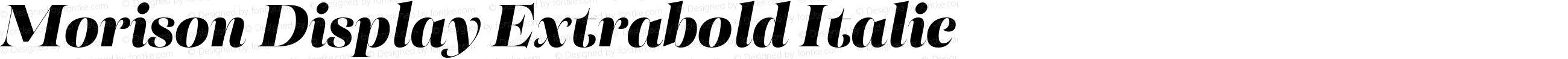 Morison Display Extrabold Italic