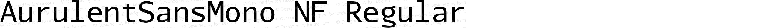 AurulentSansMono-Regular Nerd Font Plus Font Awesome Plus Octicons Plus Pomicons Mono Windows Compatible