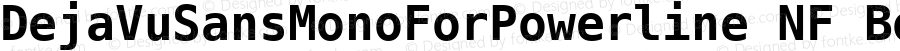 DejaVu Sans Mono Bold for Powerline Nerd Font Plus Font Awesome Plus Octicons Plus Pomicons Windows Compatible