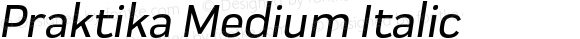 Praktika Medium Italic