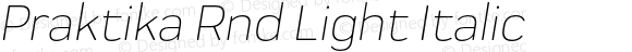 Praktika Rnd Light Italic