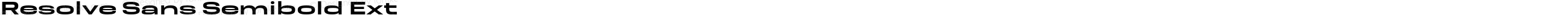 Resolve Sans Semibold Ext