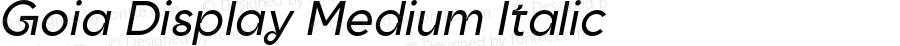 Goia Display Medium Italic