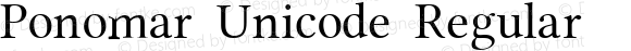 Ponomar Unicode Regular