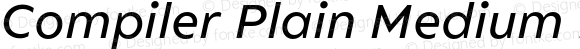Compiler Plain Medium Italic