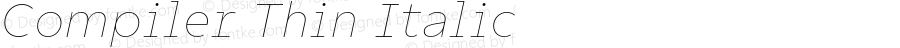 Compiler Thin Italic