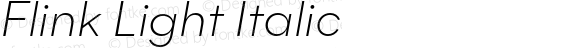 Flink Light Italic