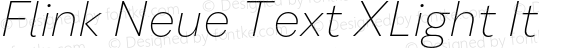 Flink Neue Text XLight It