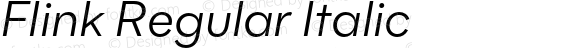 Flink Regular Italic