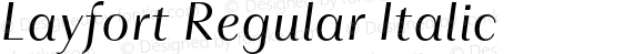 Layfort Regular Italic
