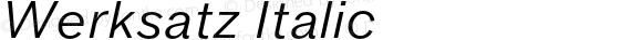 Werksatz Italic