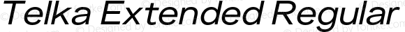 Telka Extended Regular Italic