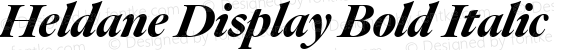 Heldane Display Bold Italic