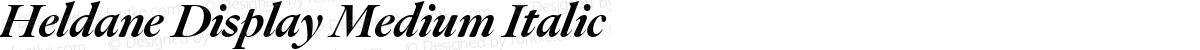 Heldane Display Medium Italic