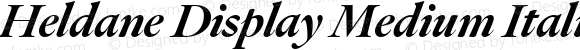 Heldane Display Medium Italic