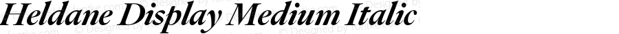 Heldane Display Medium Italic