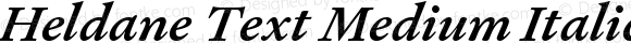 Heldane Text Medium Italic