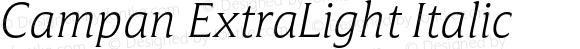 Campan-ExtraLightItalic