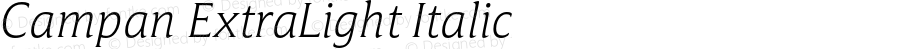 Campan-ExtraLightItalic