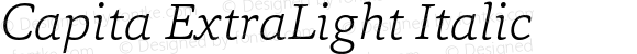 Capita-ExtraLightItalic