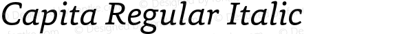 Capita Regular Italic