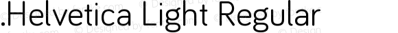 .Helvetica Light Regular