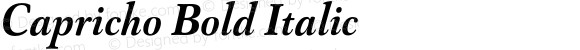 Capricho Bold Italic