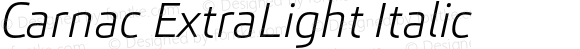 Carnac ExtraLight Italic