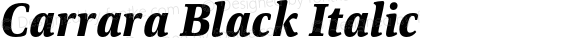 Carrara Black Italic