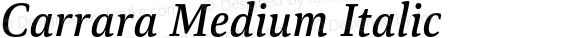 Carrara Medium Italic