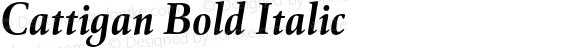 Cattigan Bold Italic