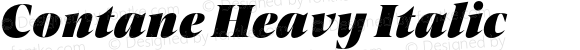 Contane Heavy Italic