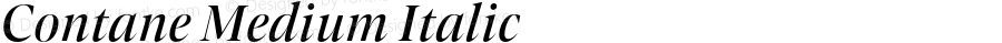 Contane Medium Italic