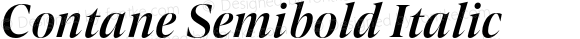 Contane Semibold Italic