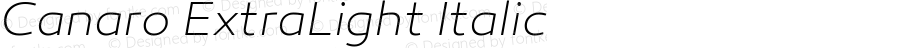 Canaro-ExtraLightItalic