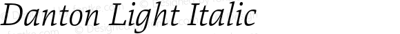 Danton Light Italic