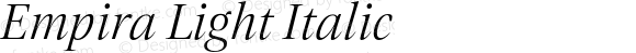 Empira Light Italic