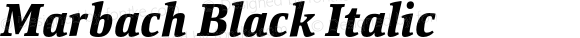 Marbach Black Italic