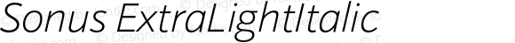 Sonus-ExtraLightItalic