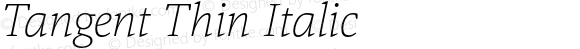 Tangent Thin Italic