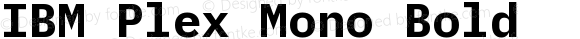 IBM Plex Mono Bold