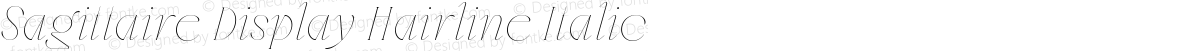 Sagittaire Display Hairline Italic