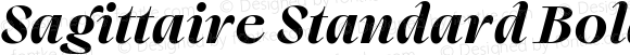 Sagittaire Standard Bold Italic