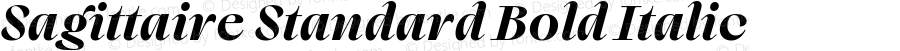 Sagittaire Standard Bold Italic