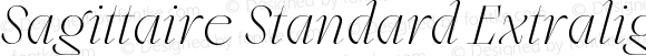 Sagittaire Standard Extralight Italic