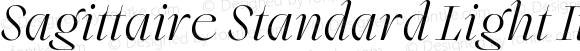 Sagittaire Standard Light Italic