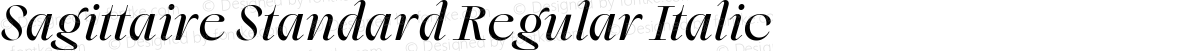 Sagittaire Standard Regular Italic